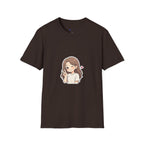Cute Winking Girl Graphic T-Shirt – Kawaii Heart Tee