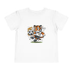 Toddler Soccer Tiger Tee — Cute Kicking Tiger Football Shirt for Kids