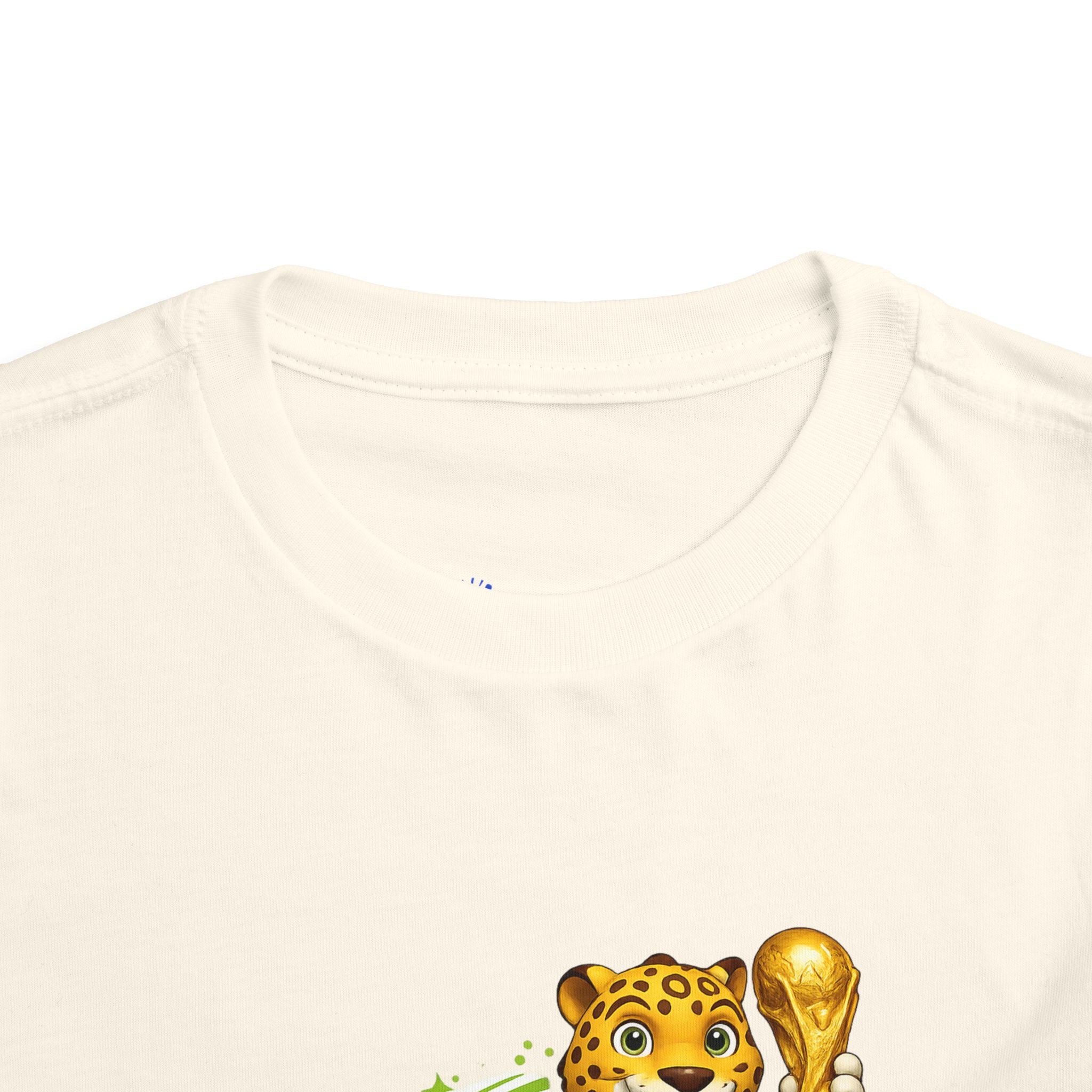 Soccer cup 2026 Toddler Soccer Tee — Cute Tiger Mascot Trophy Design