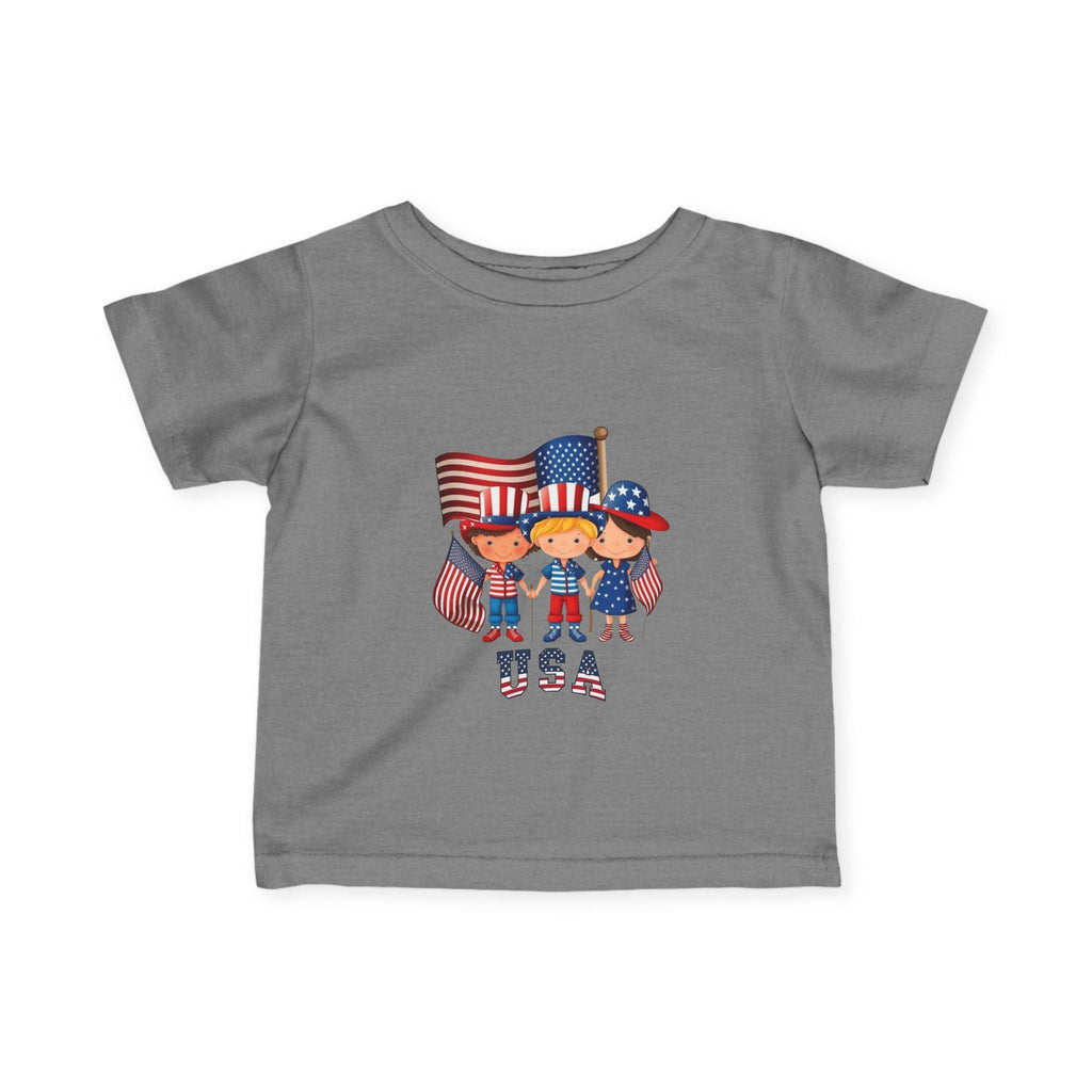 Infant 4th of July Tee — Cute USA Baby Patriotic Shirt.