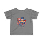 Infant 4th of July Tee — Cute USA Baby Patriotic Shirt.