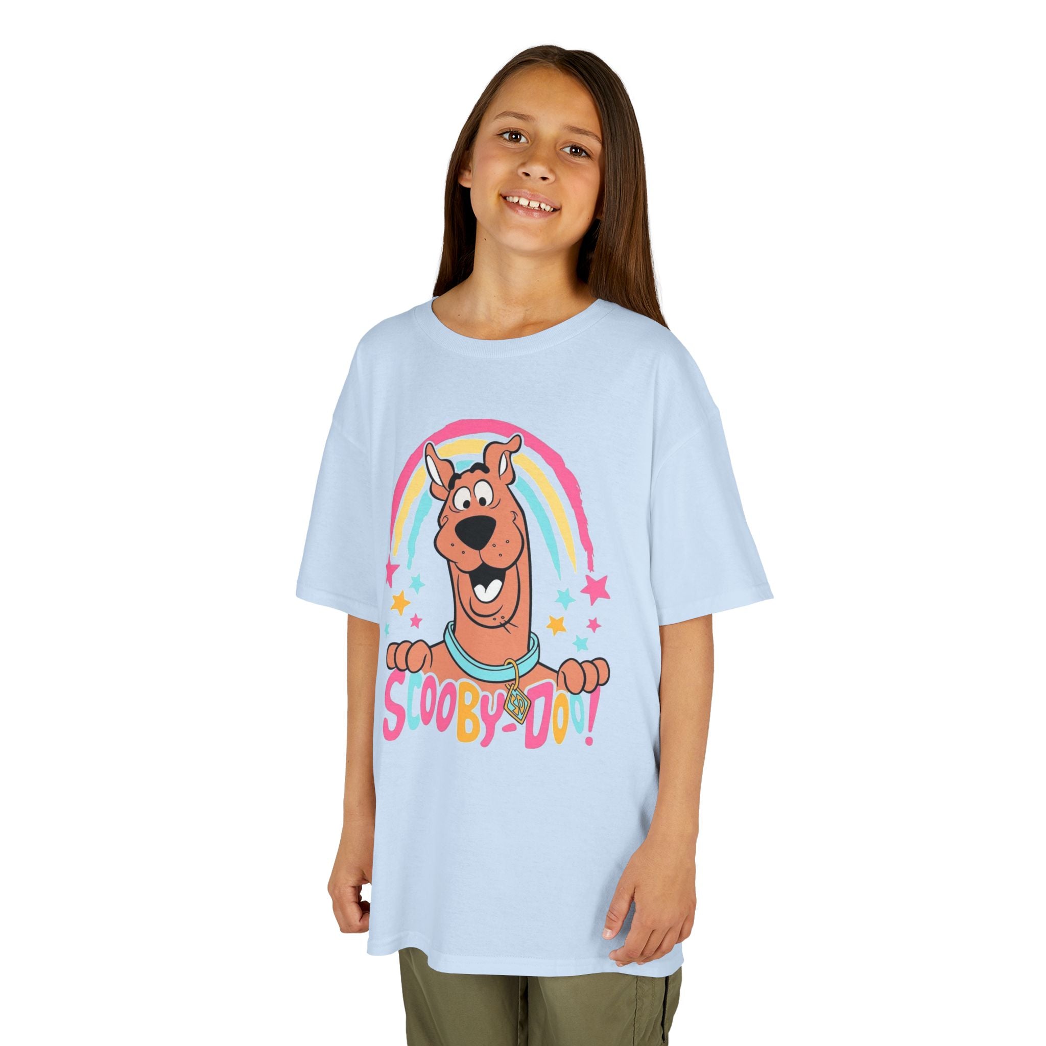 Scooby-Doo Kids T‑Shirt — Colorful Rainbow Cartoon Tee for Kids