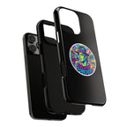 Matte Black iPhone Tough Cases 12 to 17 Pro Max  — "King of Pop Forever" Retro Pop Art Phone Case
