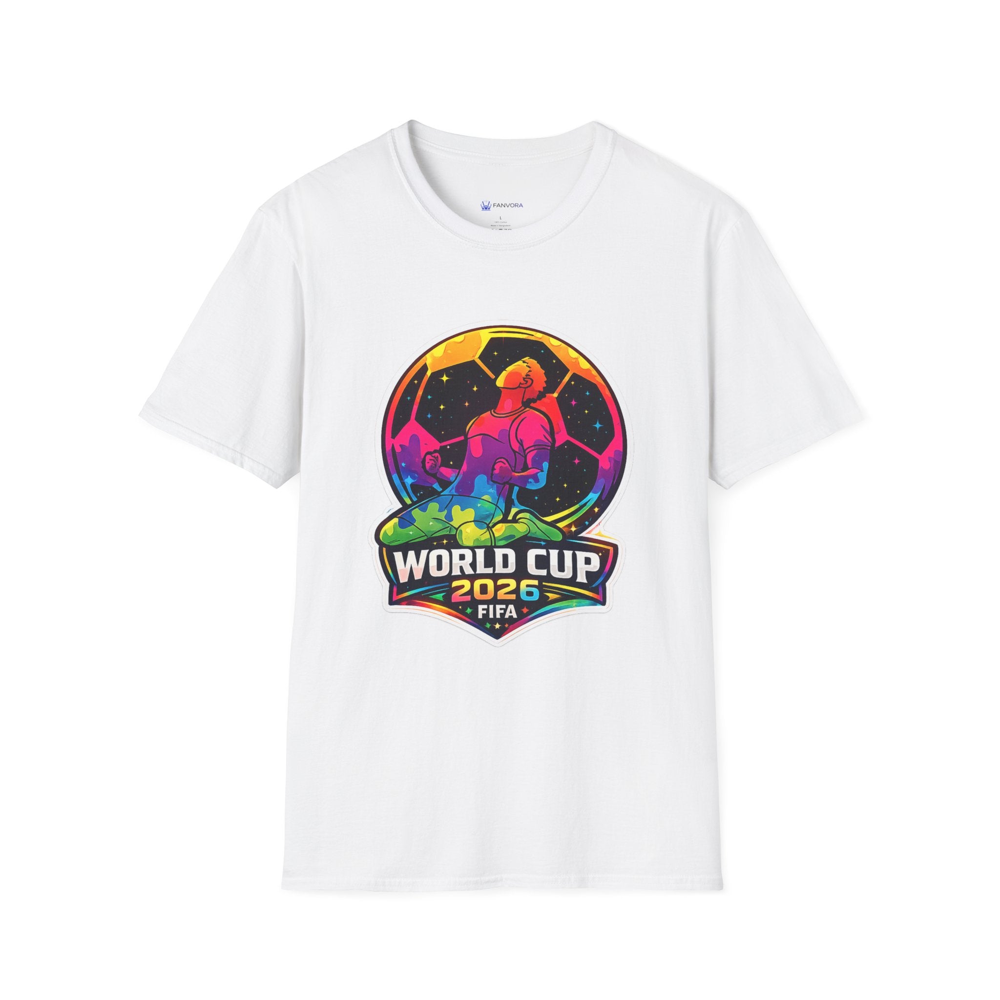 Soccer T‑Shirt — Colorful Retro Player Graphic
