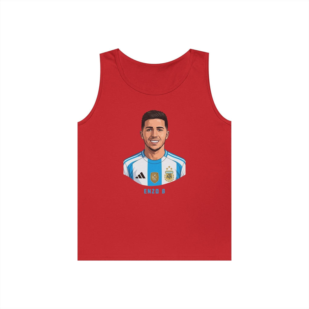 "I am Here to Stay" Argentina Soccer Star Tank Top — Jersey Portrait World Cup 2026.