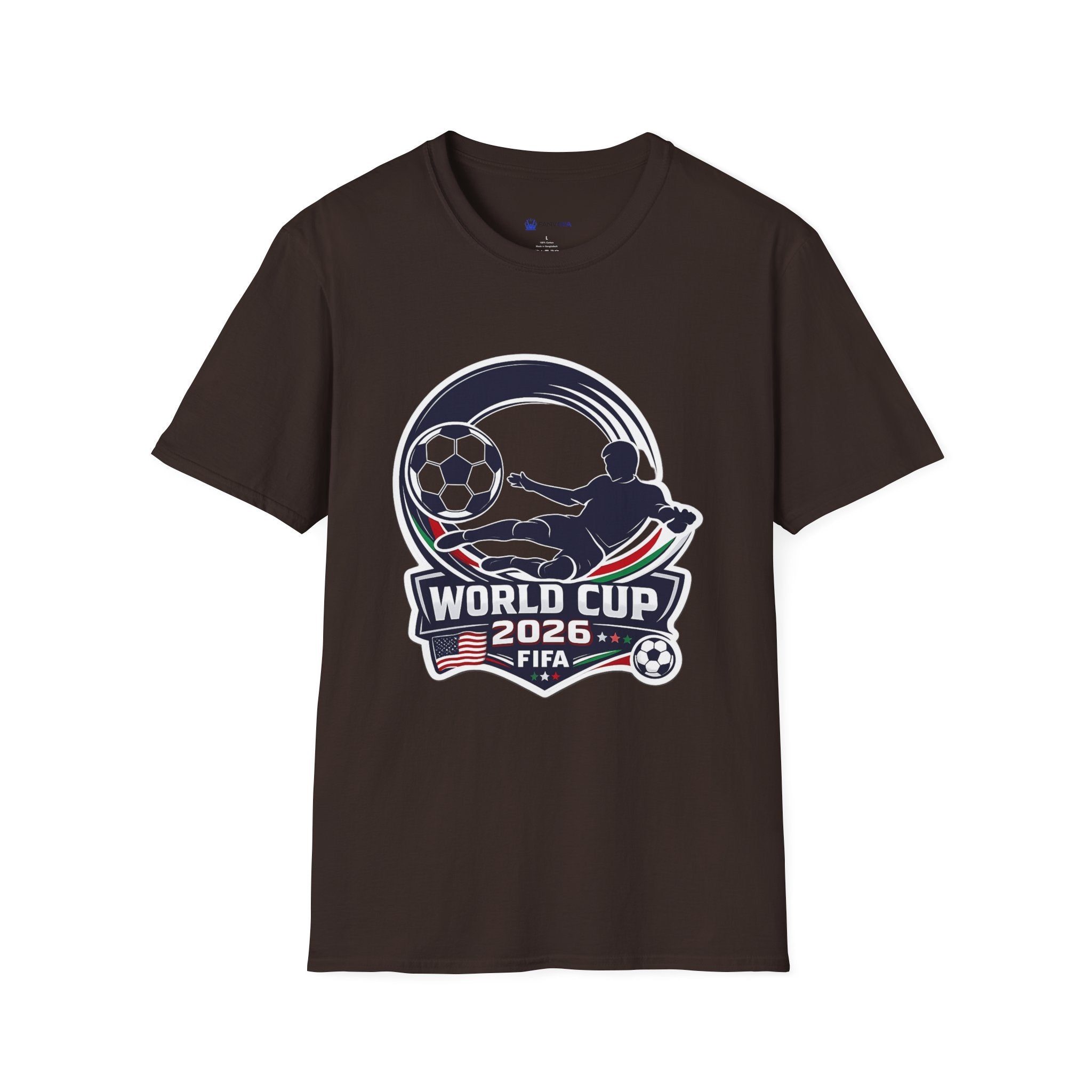 Soccer T-Shirt — FIFA Fan Tee with Player Silhouette