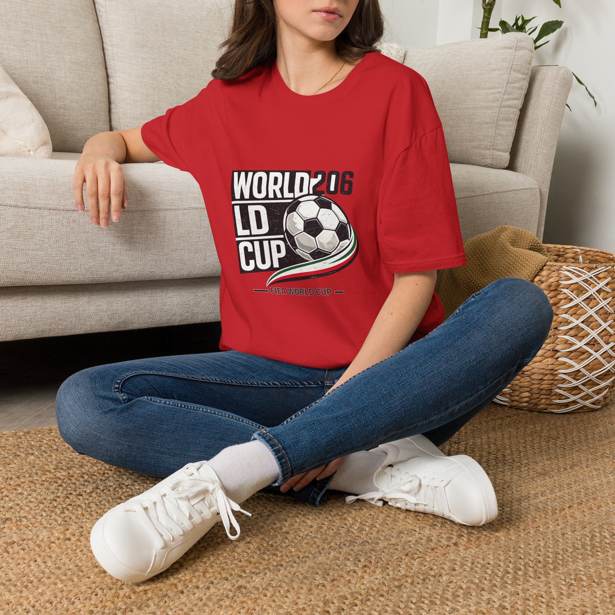 World 206 LD Cup Soccer T-Shirt — soccer Graphic Tee