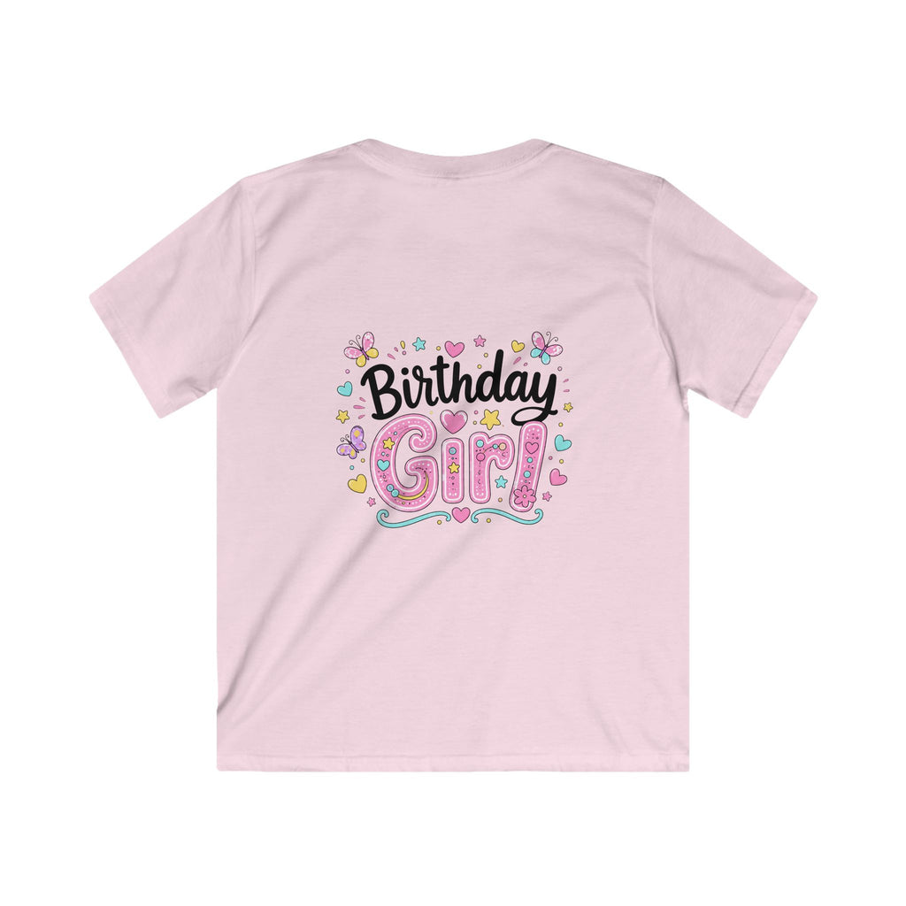 Kids Tee — ‘I Was 6 Now I’m 7’ Birthday Girl Cute Floral Design
