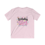 Kids Tee — ‘I Was 6 Now I’m 7’ Birthday Girl Cute Floral Design