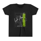 Youth Tee — "We Are Champions" Soccer Champion Graphic Shirt