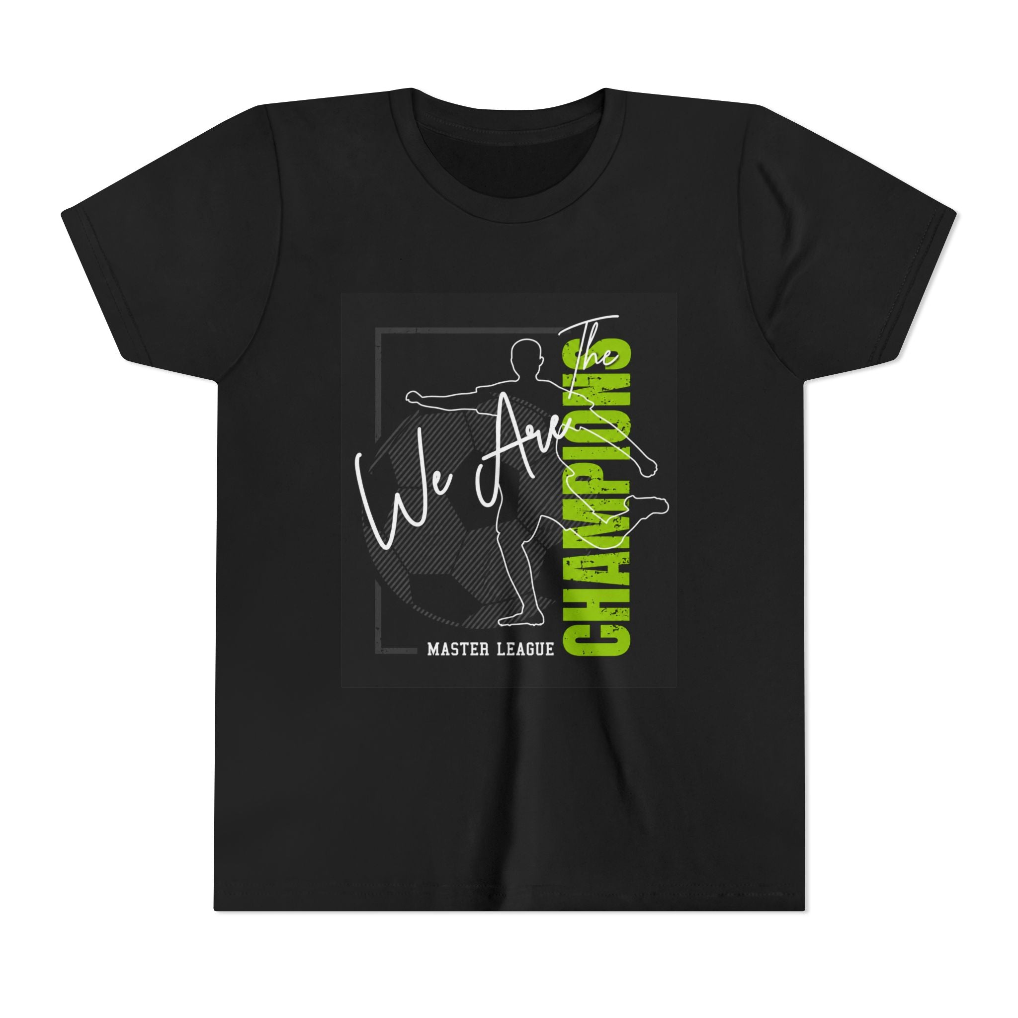 Youth Tee — "We Are Champions" Soccer Champion Graphic Shirt