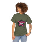 Queen of the Gym T-Shirt — Pink Crown Fitness Tee