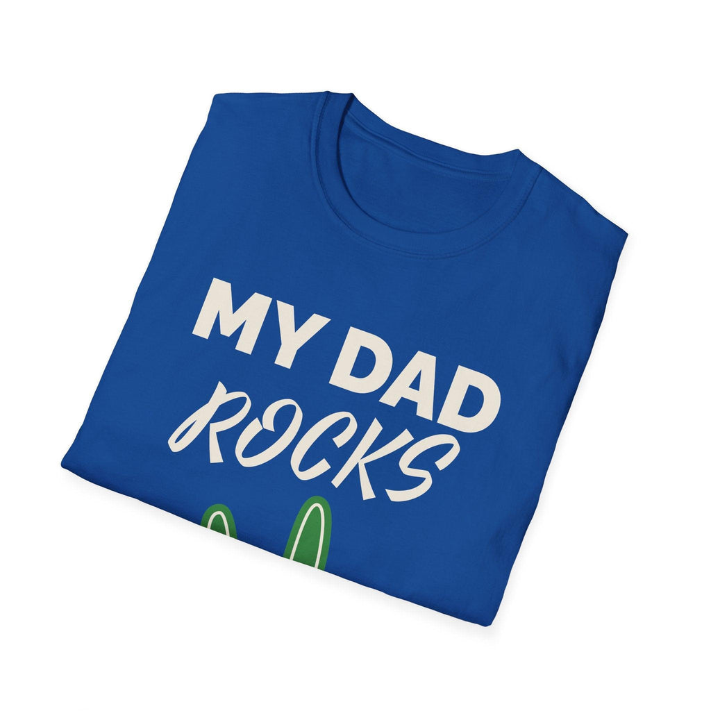 Neon rock hand dad graphic tee