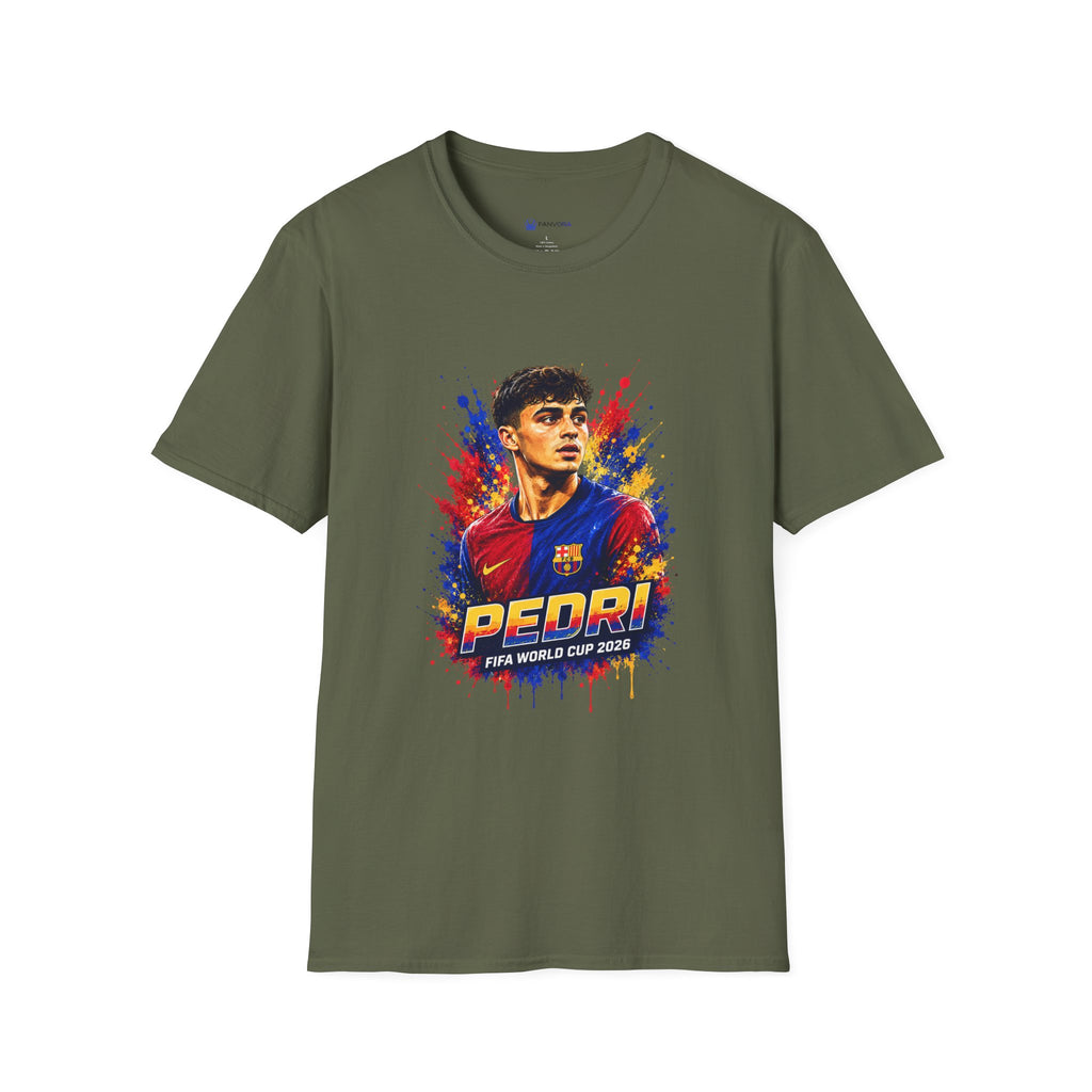 T-Shirt — 'Spain legend' Color Splash Soccer Portrait Tee