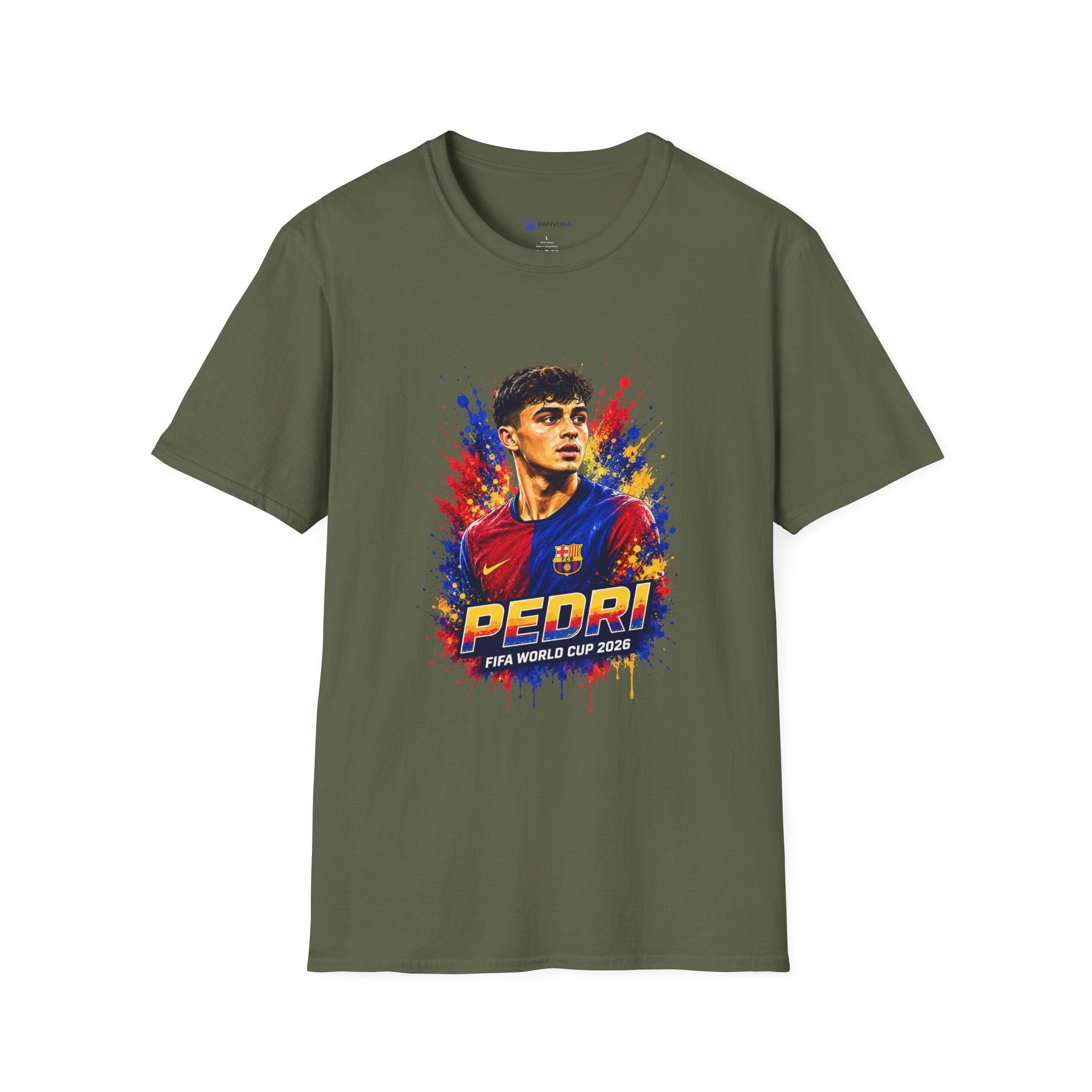T-Shirt — 'Spain legend' Color Splash Soccer Portrait Tee