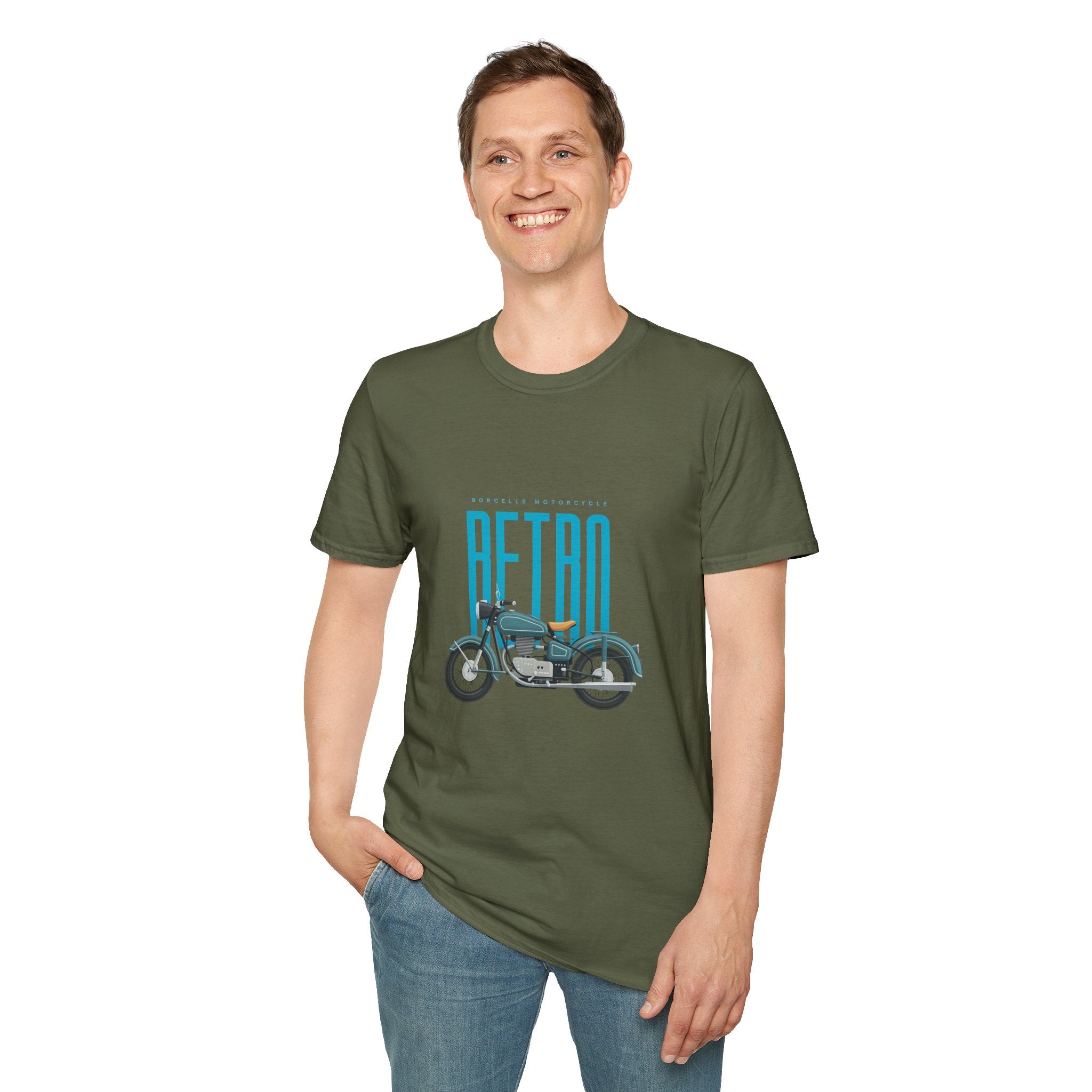 Retro Motorcycle T-Shirt — Vintage Bike Graphic Tee