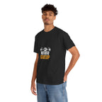 Never Give Up Fitness T-Shirt — Motivational Gym Tee with Dumbbell Graphic