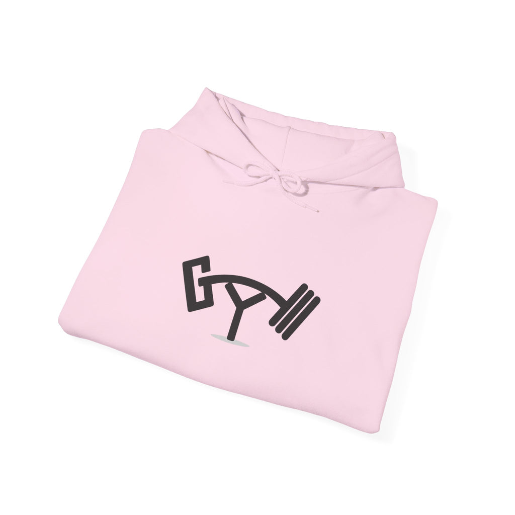 Barbell Martini Hoodie — Gym & Cocktail Fitness Pullover
