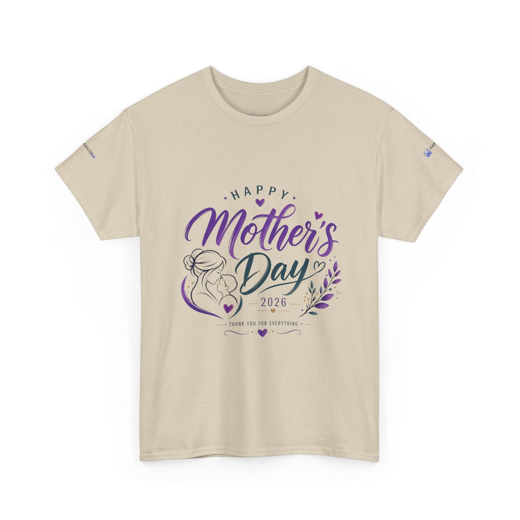 Mother's Day T-Shirt — "Happy Mother's Day 2026" Floral Mom Tee.