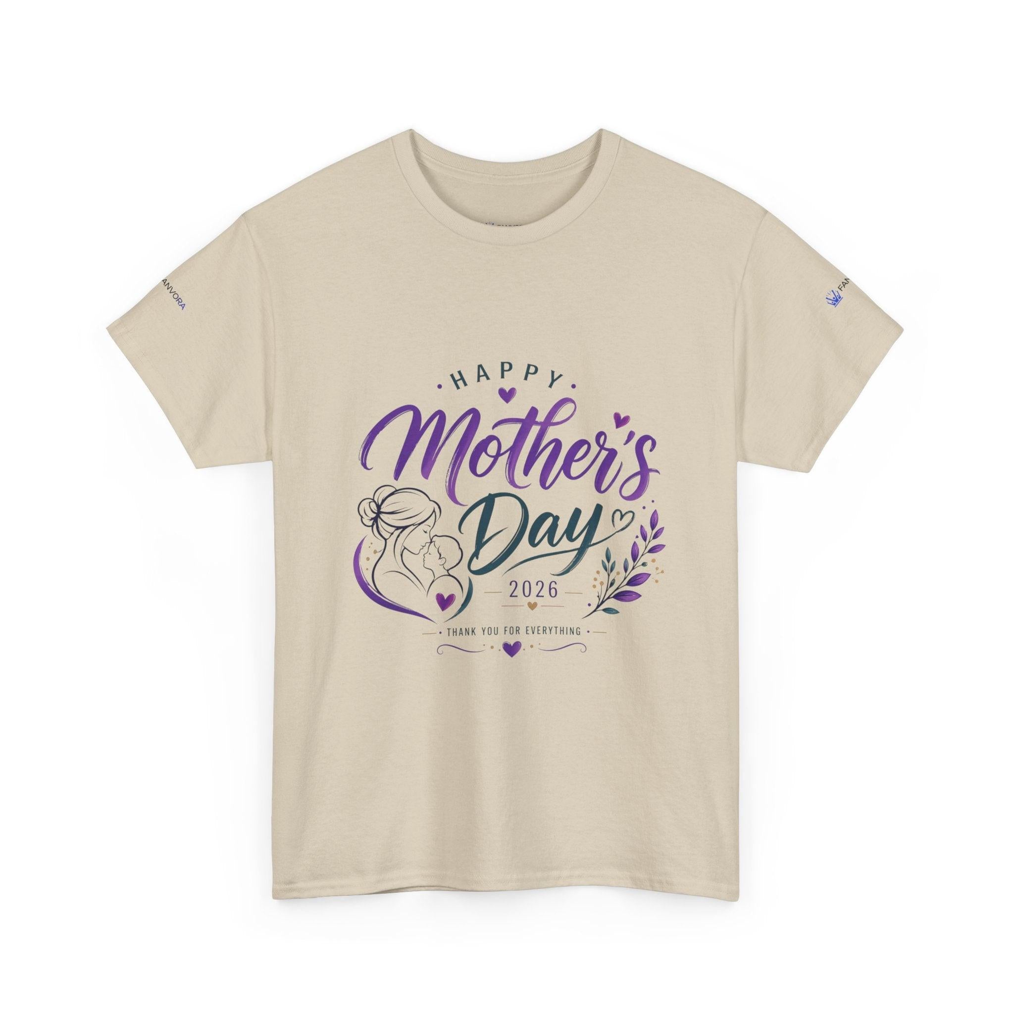 Mother's Day T-Shirt — "Happy Mother's Day 2026" Floral Mom Tee.