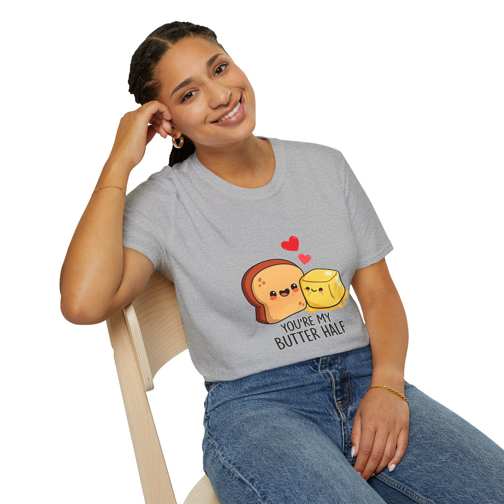 Cute "You’re My Butter Half" T-Shirt — Toast & Butter Couple Graphic Tee