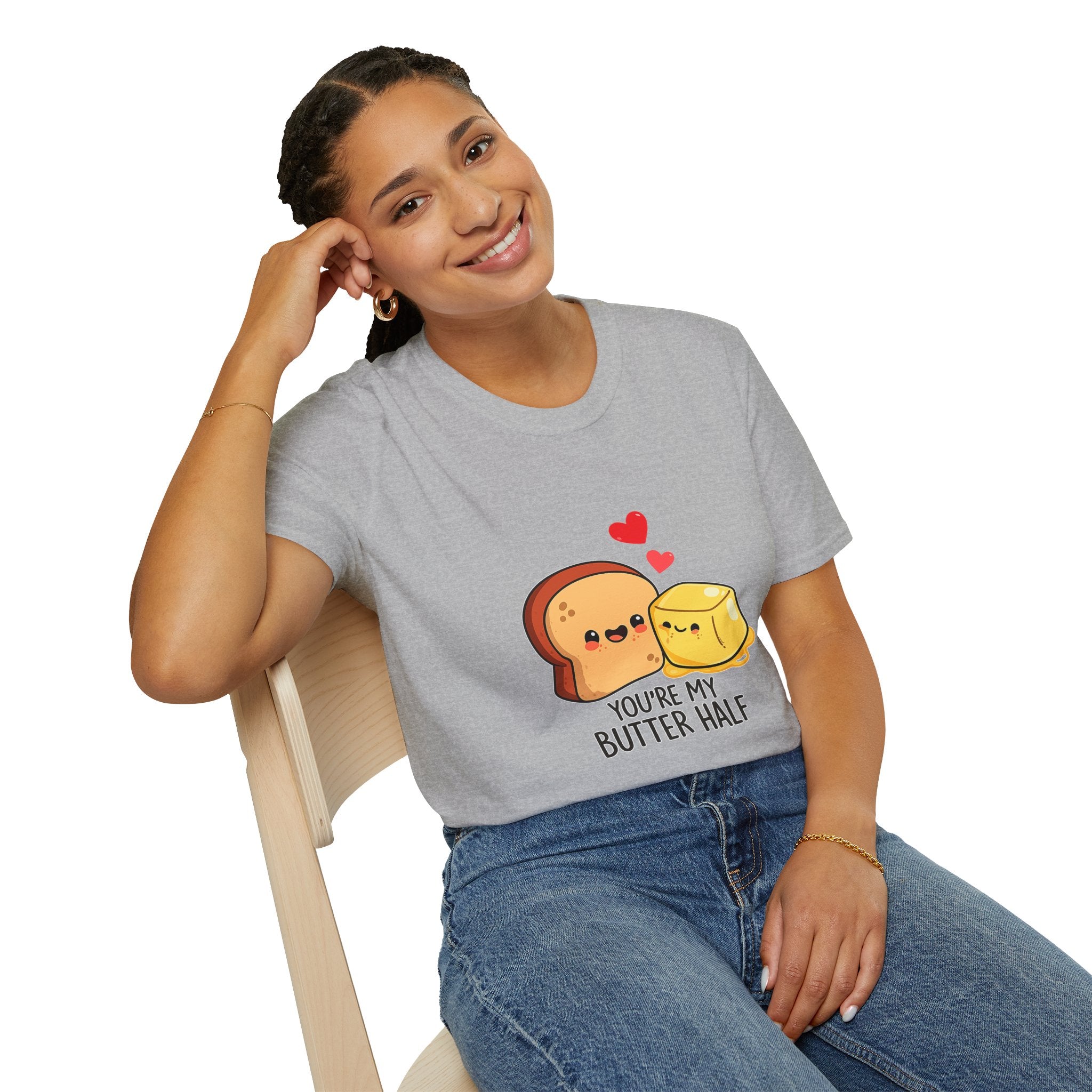 Cute "You’re My Butter Half" T-Shirt — Toast & Butter Couple Graphic Tee