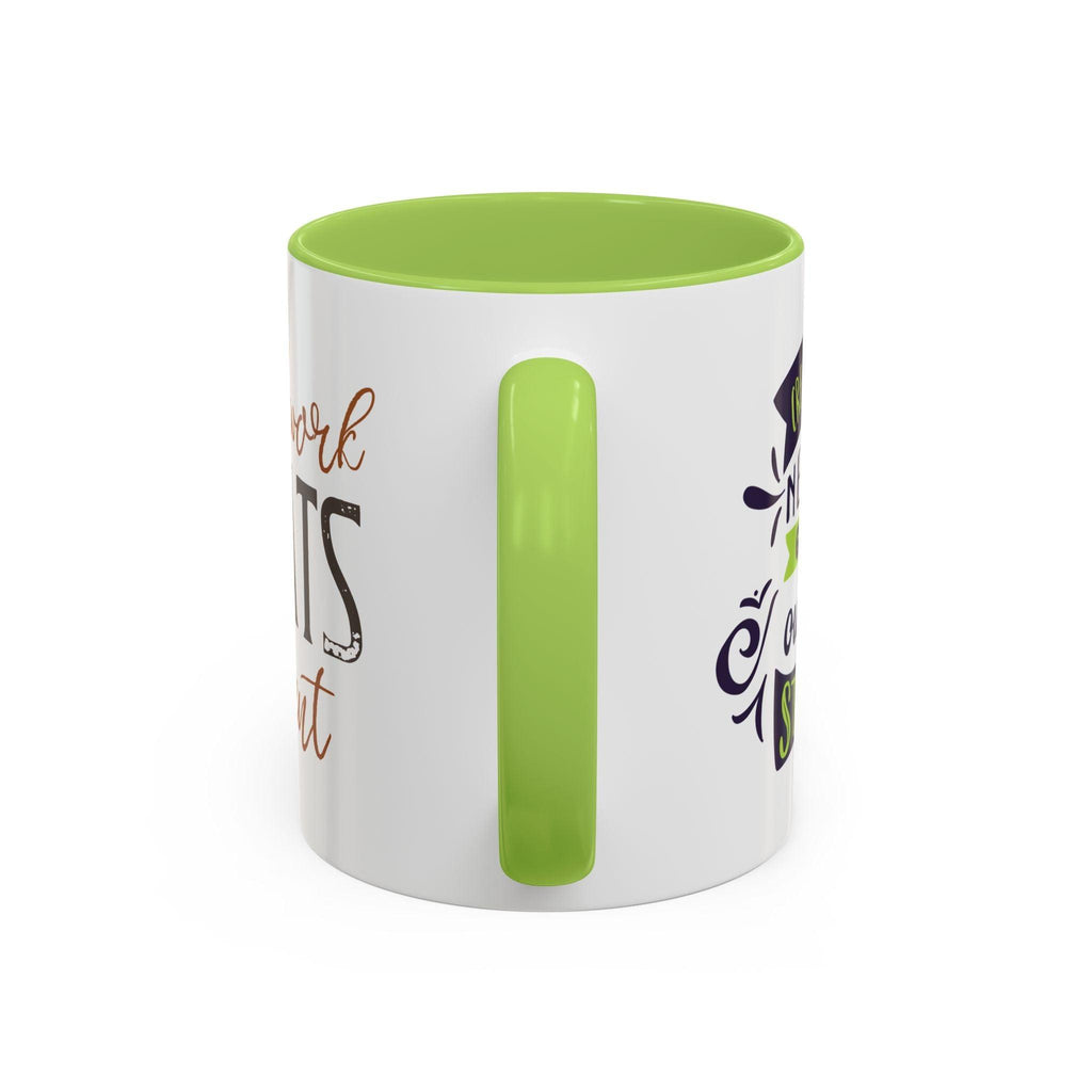 Inspirational "Creativity Never Goes Out of Style" Accent Coffee Mug (Black Handle).