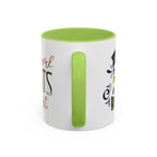 Inspirational "Creativity Never Goes Out of Style" Accent Coffee Mug (Black Handle).