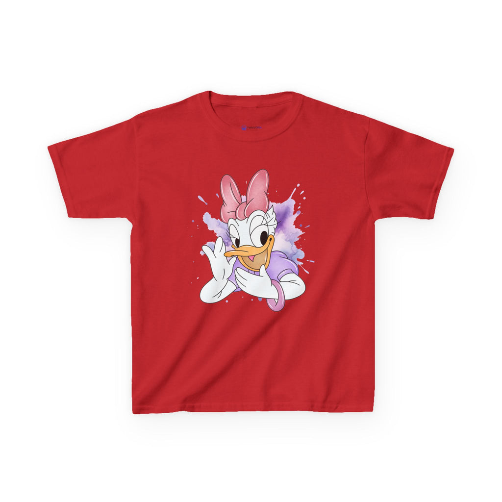 Kids Tee — Cute Daisy Duck Watercolor Graphic