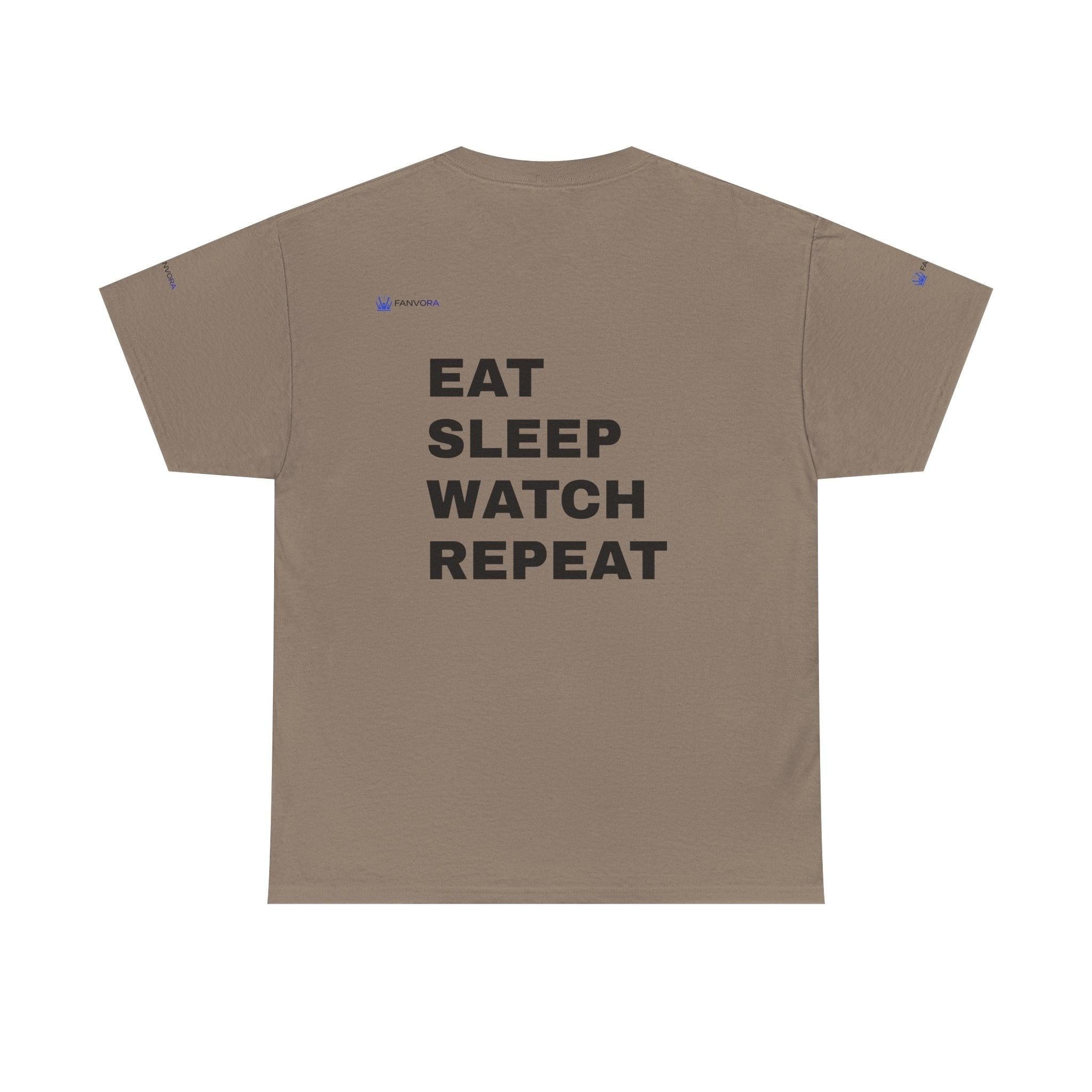 World Cup 2026 Energy Soccer Tee — "EAT SLEEP WATCH REPEAT" Fans Inspired.