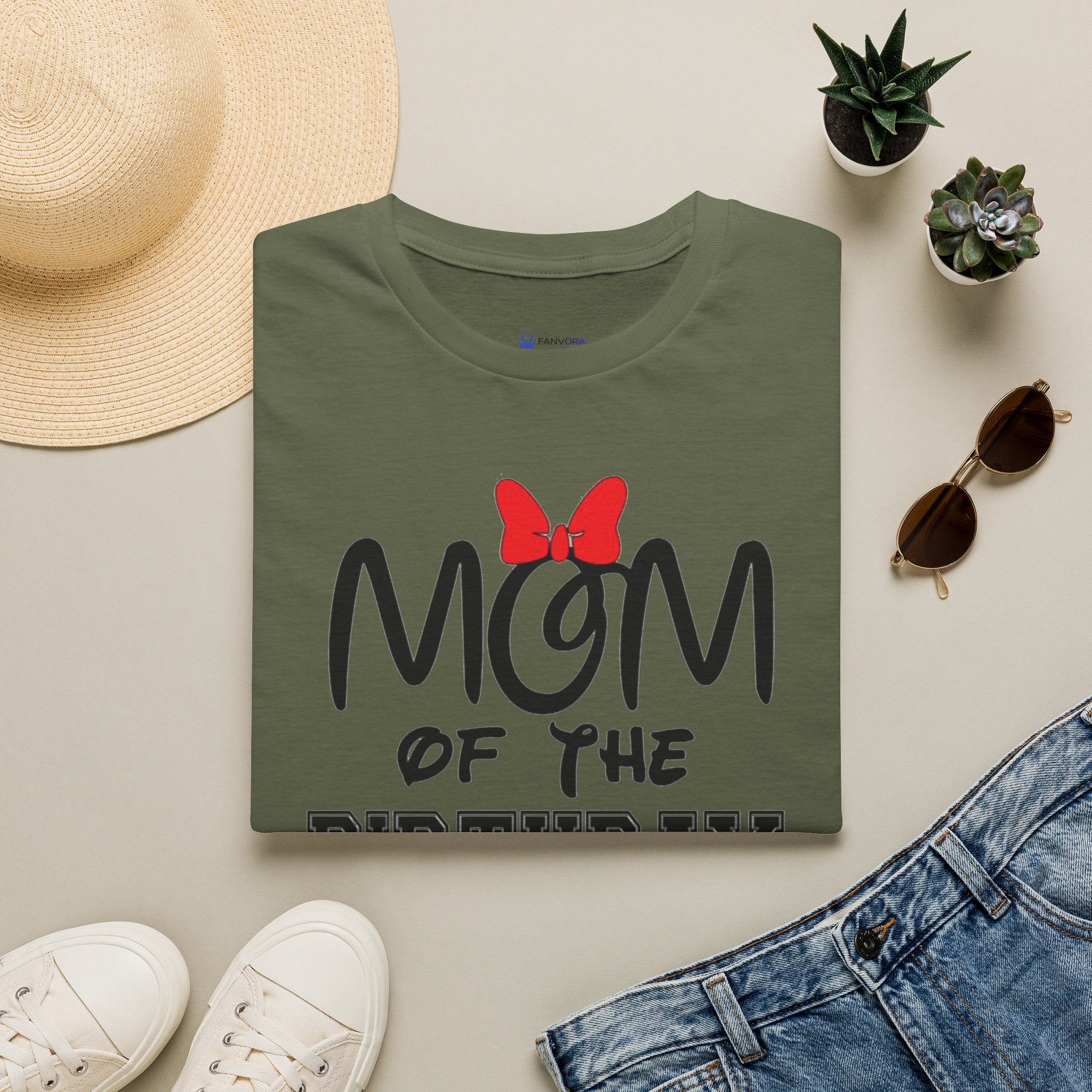 Mom of the Birthday Boy T-Shirt — Cute Minnie/Mickey Theme Disney Birthday Tee