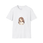 Cute Winking Girl Graphic T-Shirt – Kawaii Heart Tee