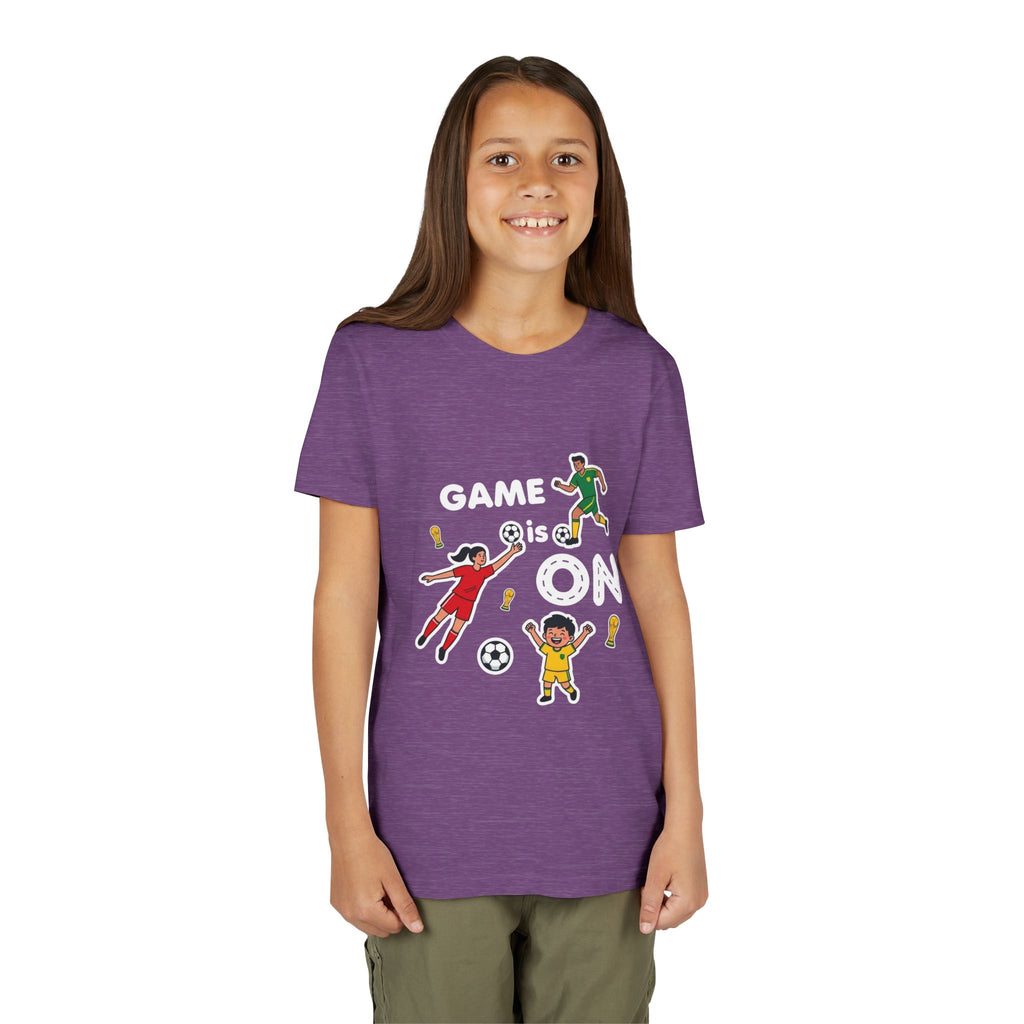 Kids Soccer Players T-Shirt 2026— Youth Football Team Tee