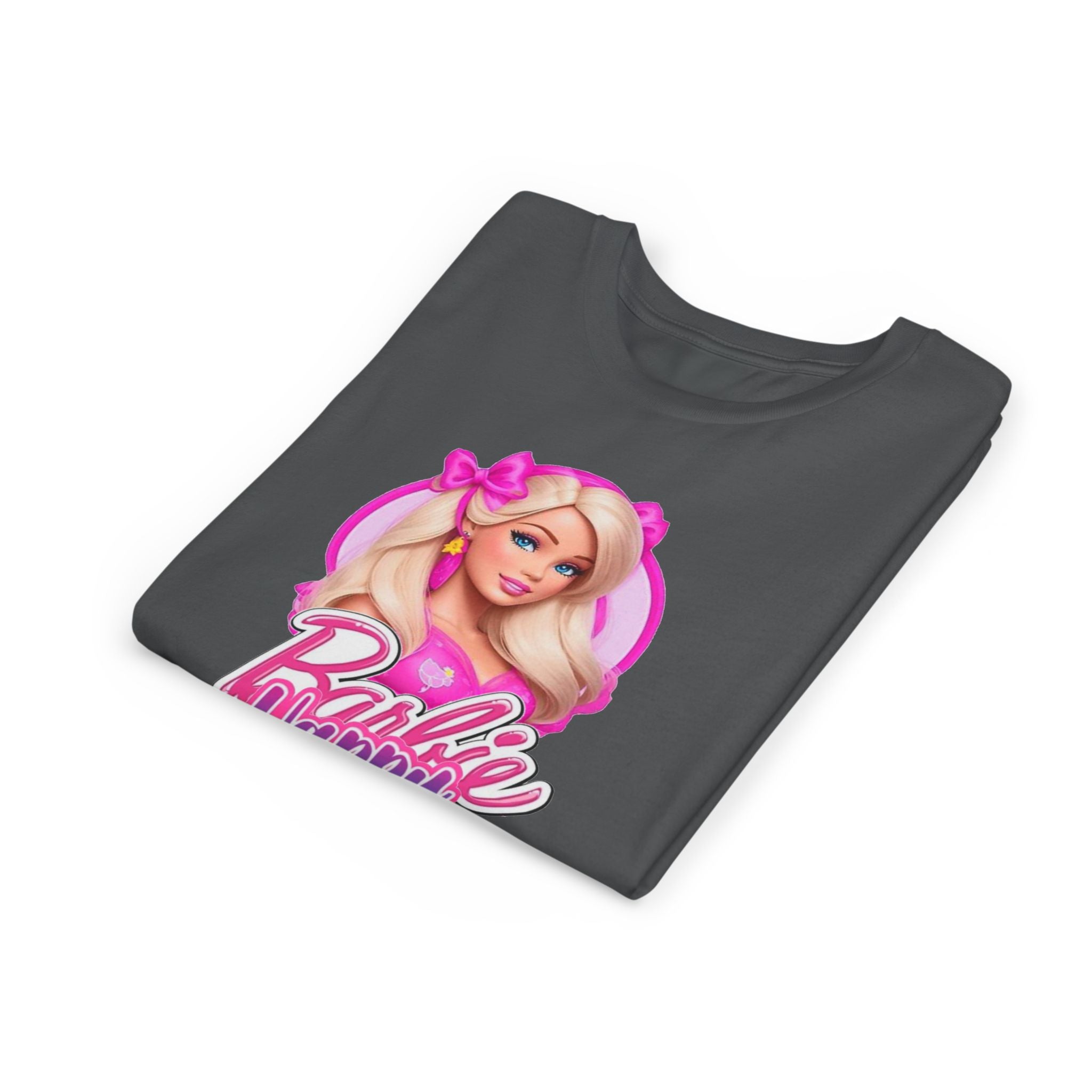 Youth Tee — "Barbie Happy Birthday" Pink Birthday Graphic Shirt