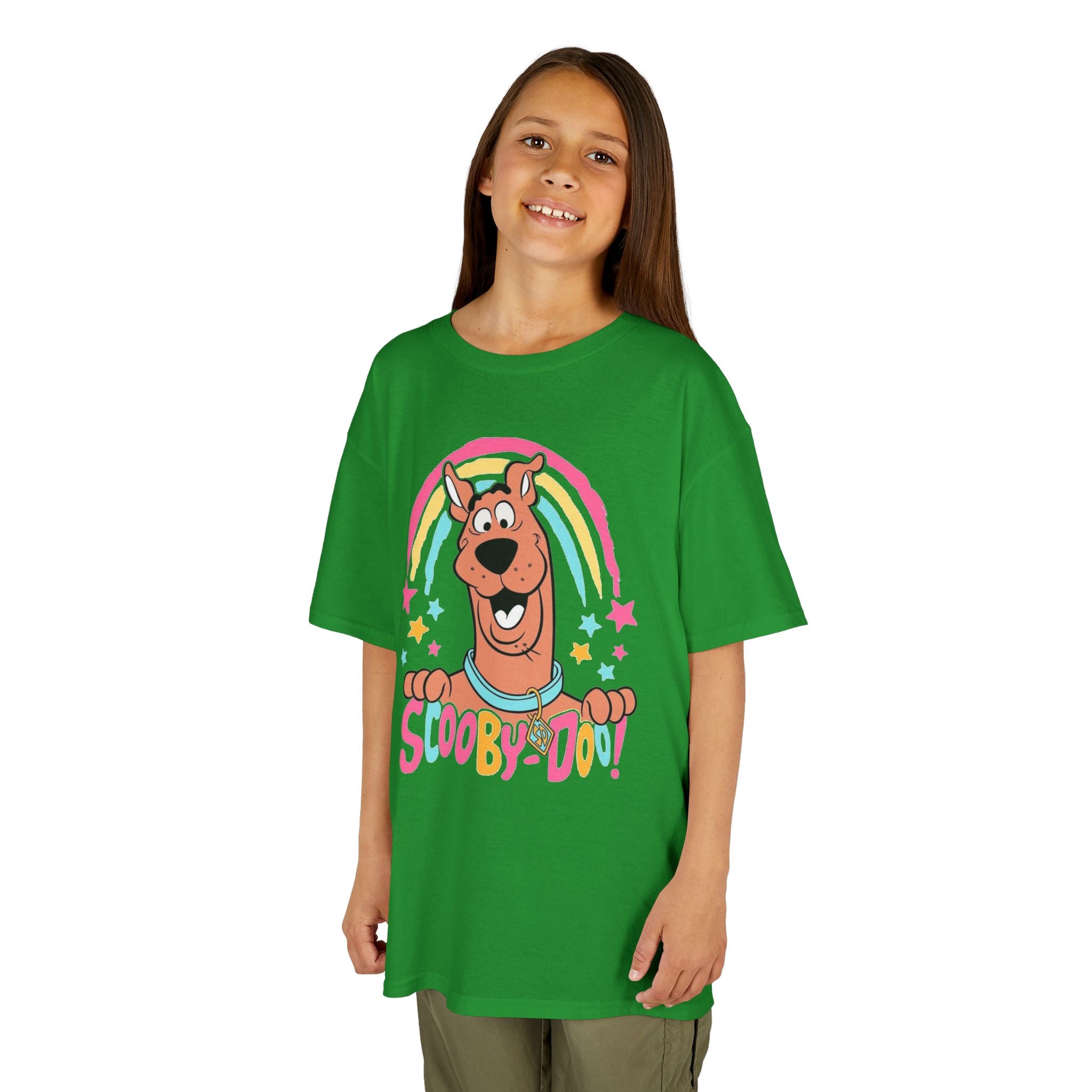 Scooby-Doo Kids T‑Shirt — Colorful Rainbow Cartoon Tee for Kids
