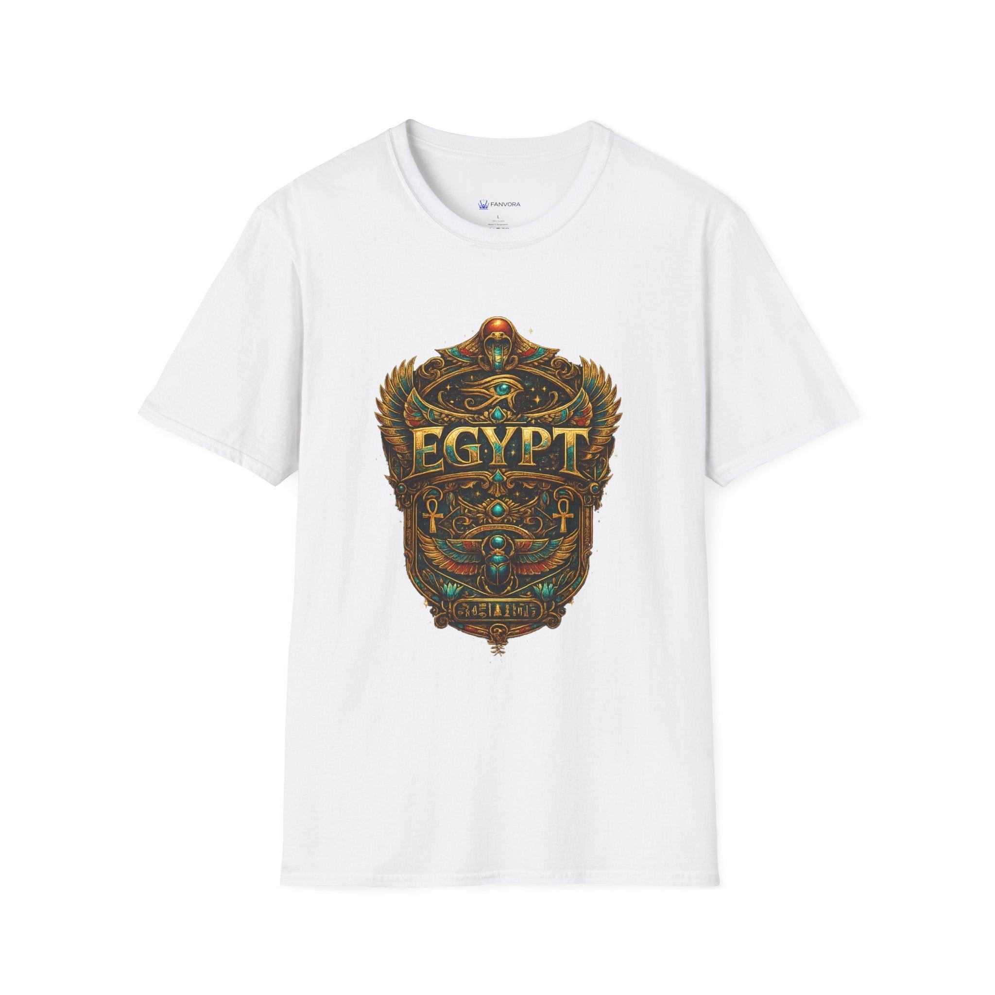 Egyptian themed Scarab T-Shirt — Vintage Egypt Graphic Tee.