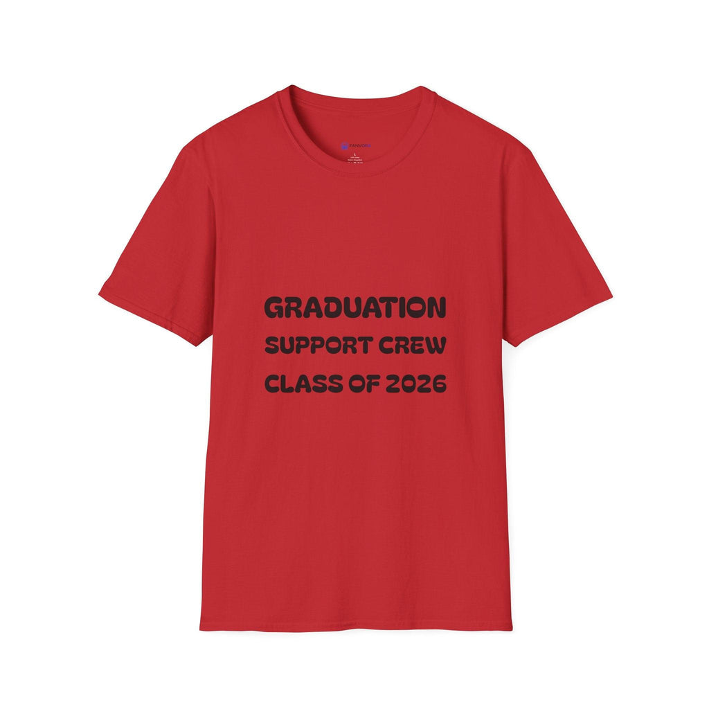 Graduation Support Crew T-Shirt — “Class of 2026” Proud Mom Tee.