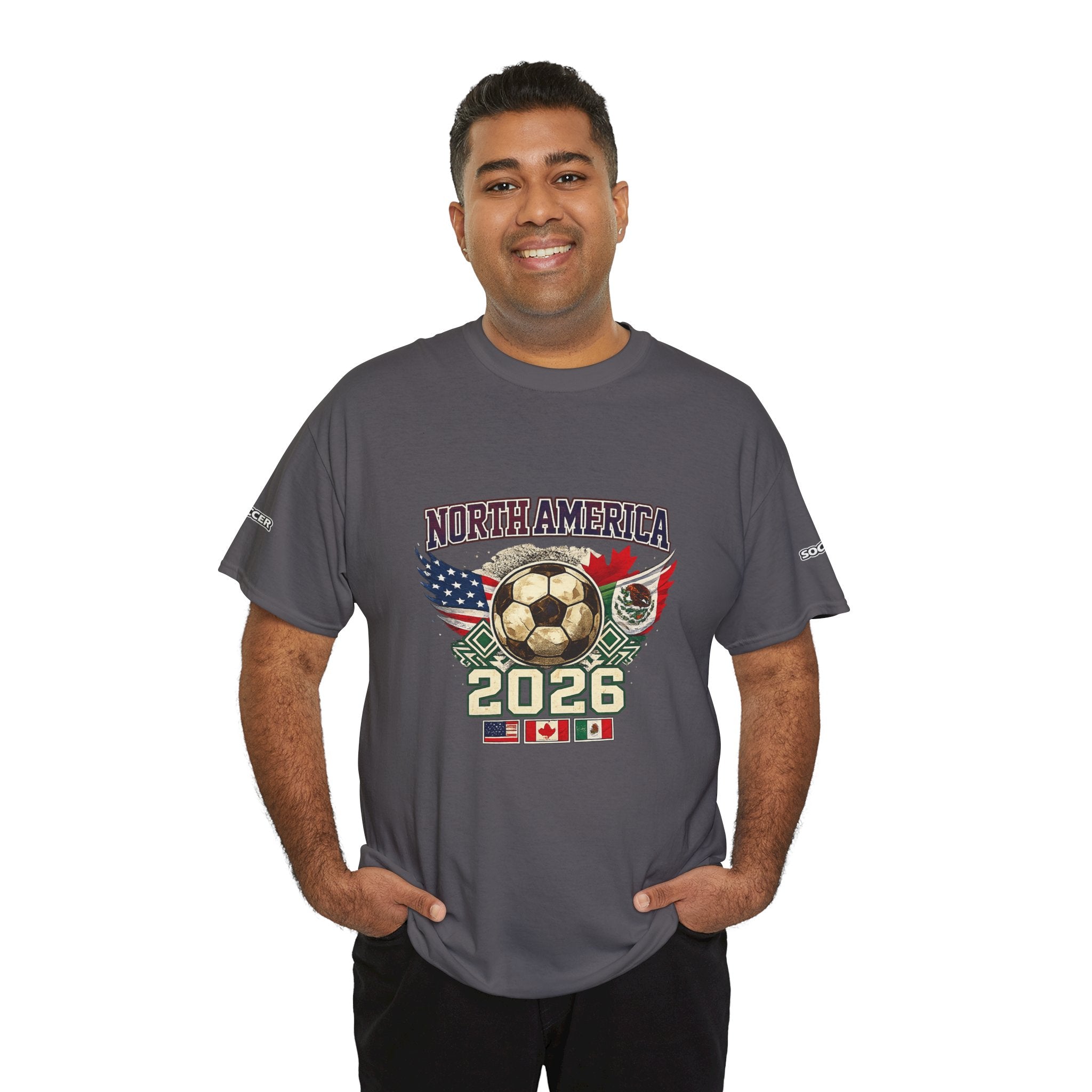 North America 2026 Soccer T-Shirt — USA Canada Mexico