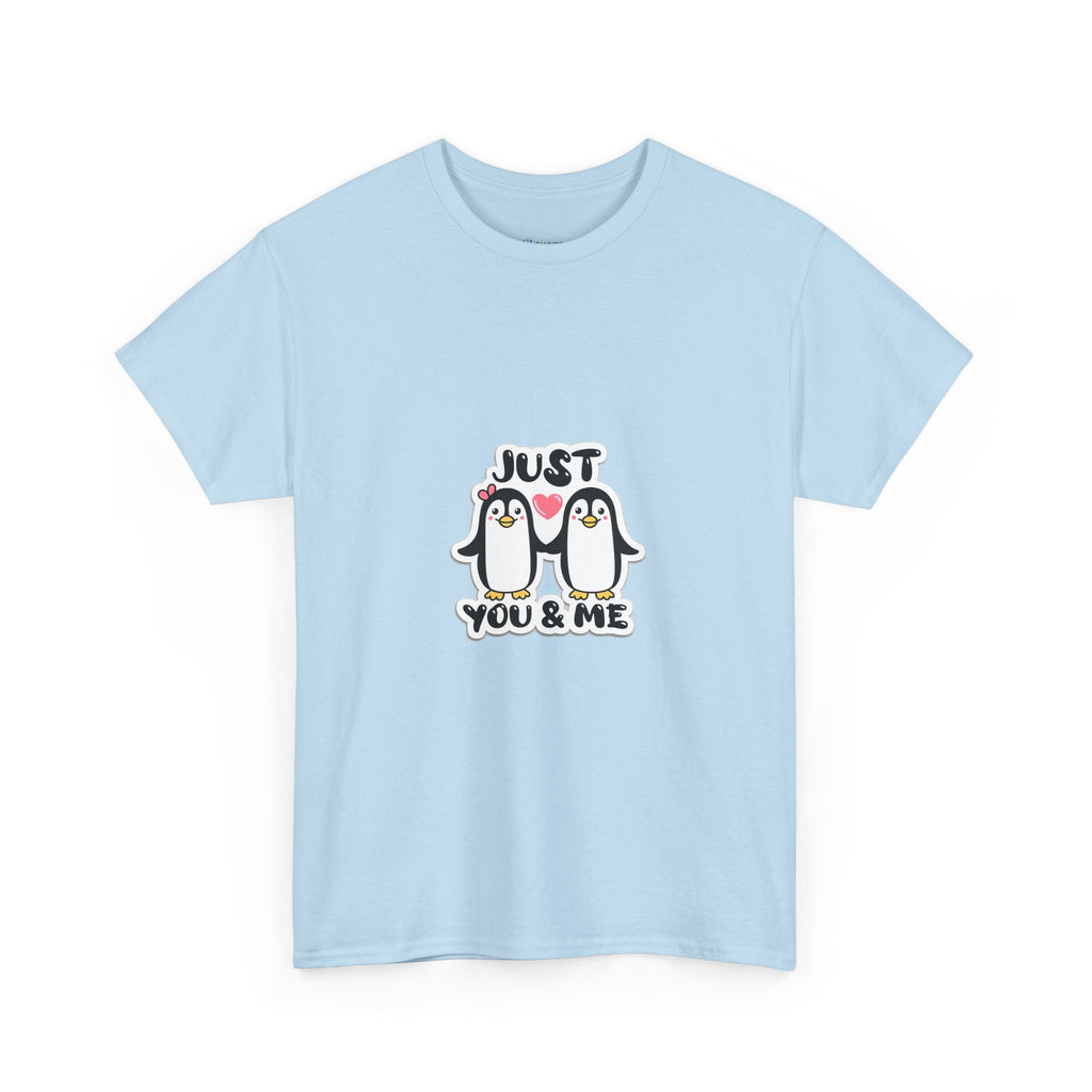 Just You & Me Penguin Tee — Cute Couples Graphic T-Shirt