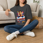 Portrait T-Shirt — Color Splash Football Player Graphic ("England legend")