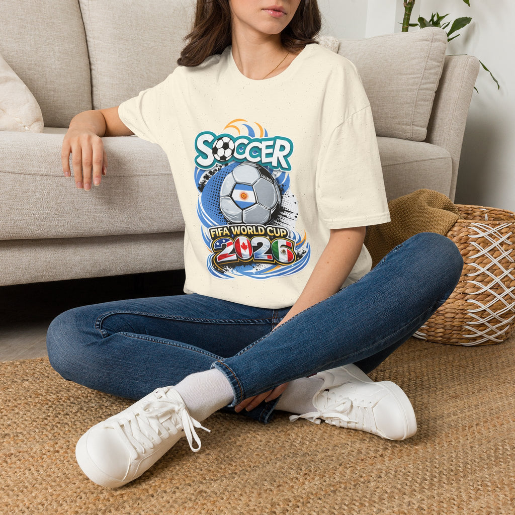 Soccer 2026  Graphic T-Shirt — Retro Ball Design soccer cup tee
