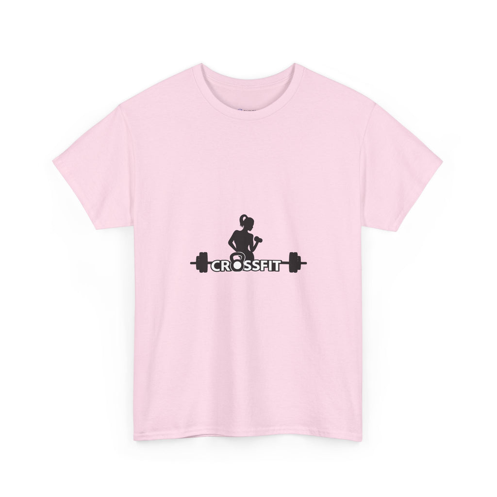 CrossFit Weightlifter T-Shirt — Barbell Silhouette Gym Tee
