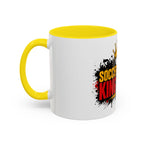 Soccer King Street 2026 Accent Coffee Mug — Crowned Soccer Ball Design (11/15oz)