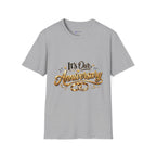Anniversary T-Shirt — "It's Our Anniversary" Gold Script Tee