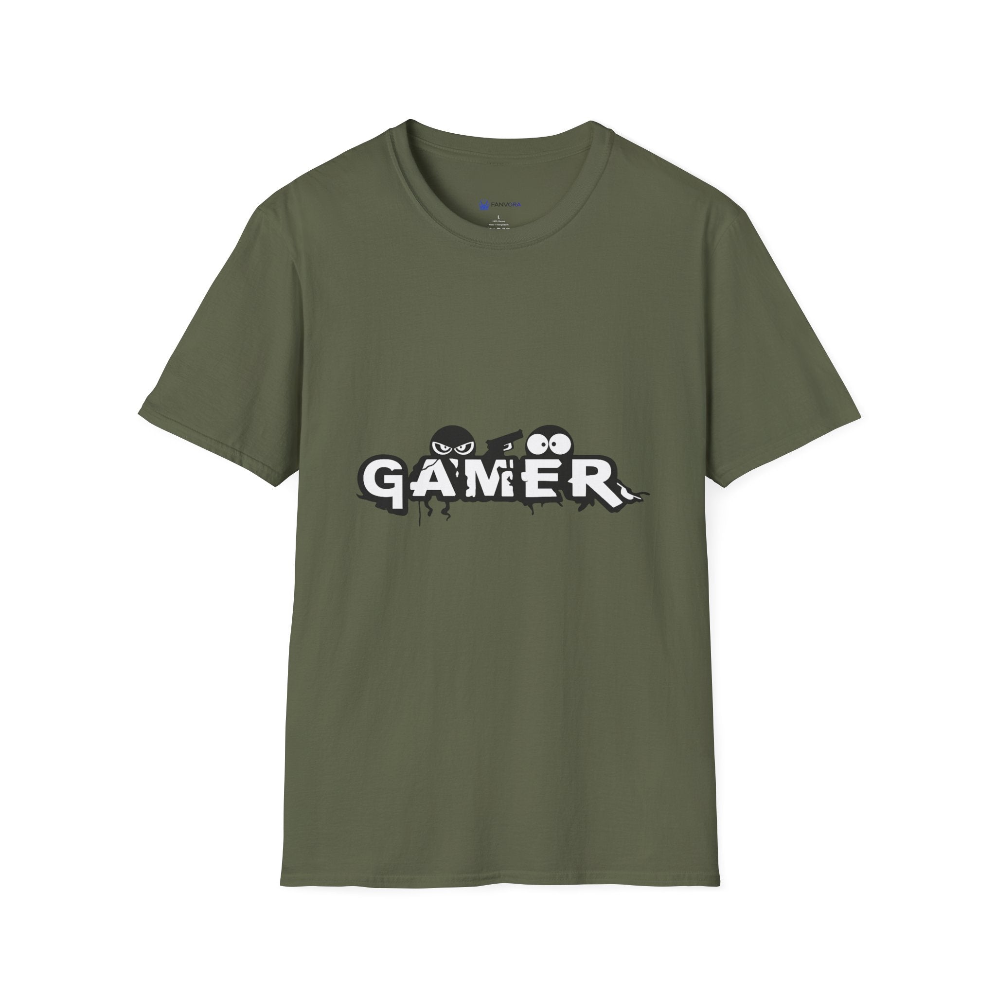 Gamer Crew T‑Shirt — Cute Monstrous Gamer Logo Tee