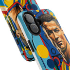 Portugal  legend Pop Art Tough Phone Case — Colorful Soccer Legend Protective Cover