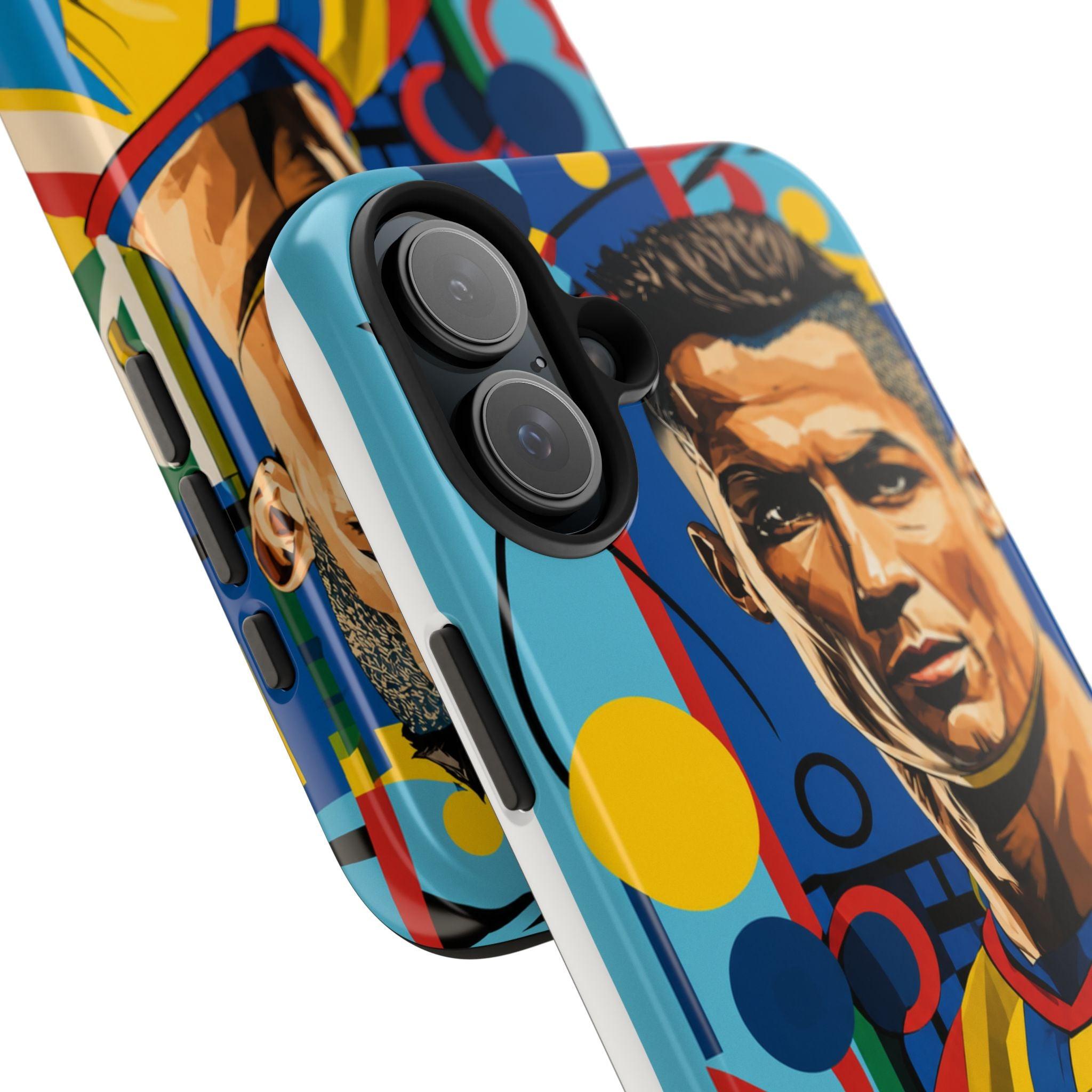 Portugal  legend Pop Art Tough Phone Case — Colorful Soccer Legend Protective Cover