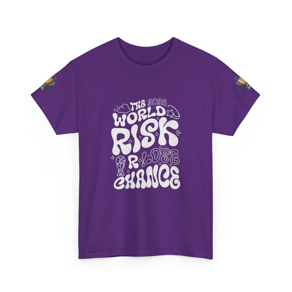 T‑Shirt — "The World Risks A Little Chance" Retro Graphic Tee