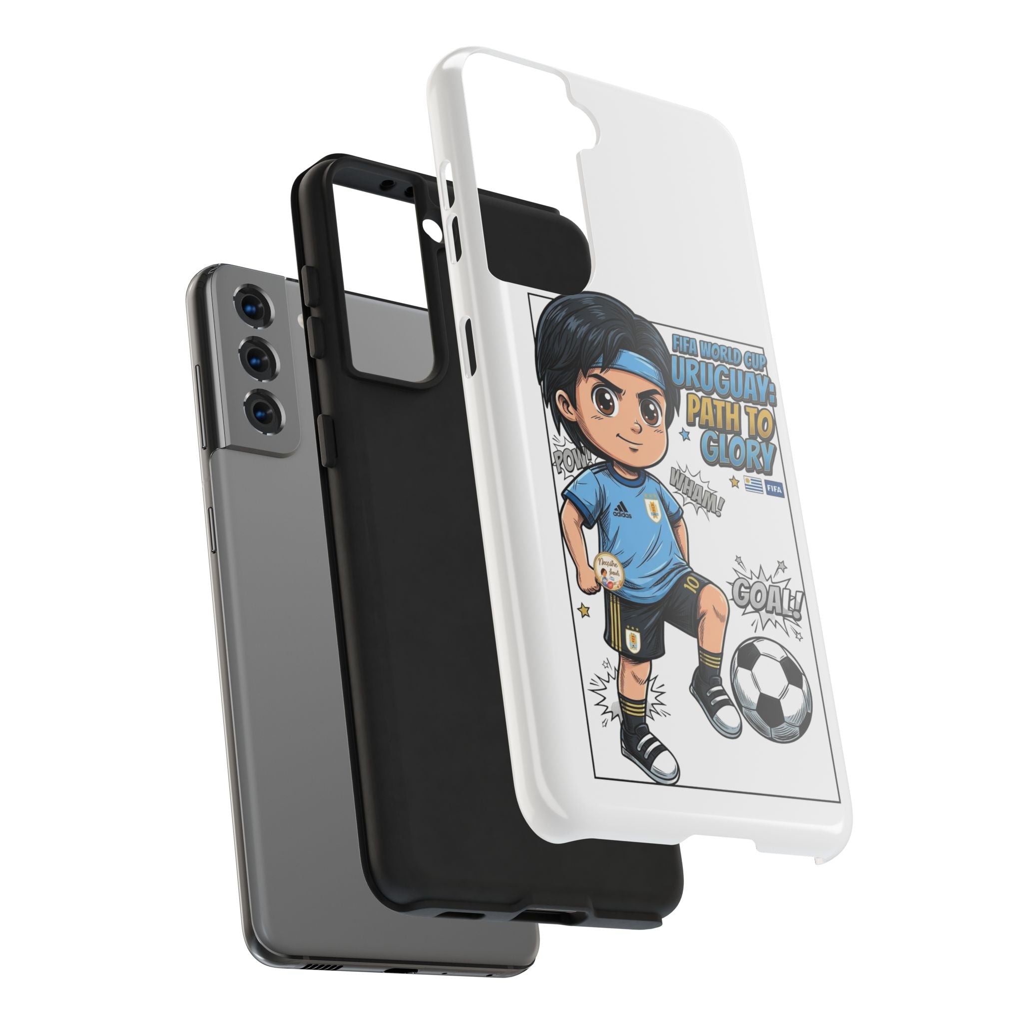 Uruguay Soccer Phone Case — Path to Glory "Goal!" Design