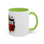 Soccer King Street 2026 Accent Coffee Mug — Crowned Soccer Ball Design (11/15oz)